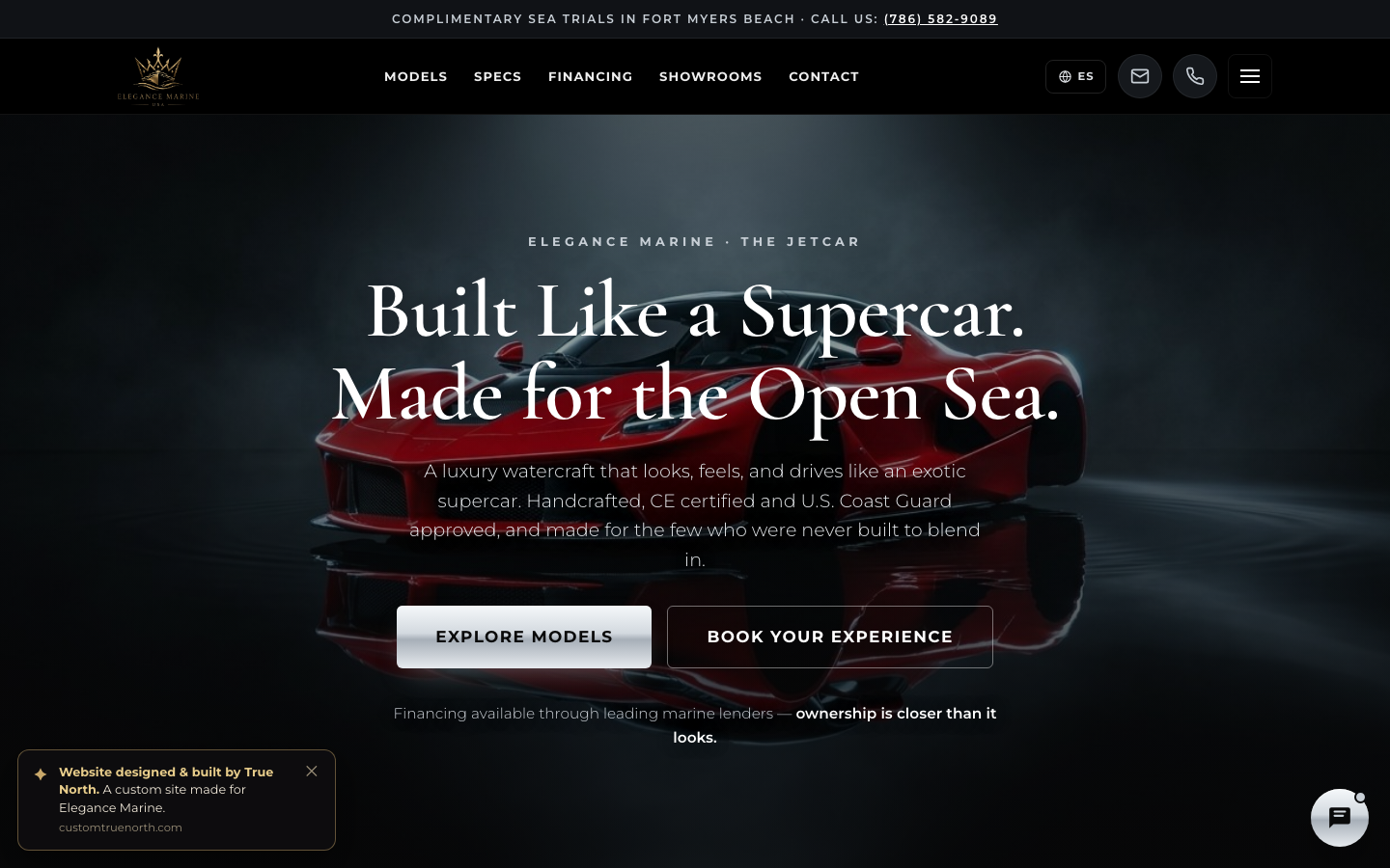 Elegance Marine website